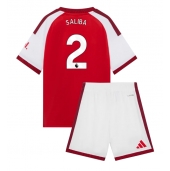 Arsenal William Saliba #2 Hjemmebanetrøje Børn 2026-27 Kort ærmer (+ bukser)