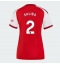 Arsenal William Saliba #2 Hjemmebanetrøje Dame 2026-27 Kort ærmer