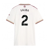 Arsenal William Saliba #2 Tredje trøje Dame 2025-26 Kort ærmer