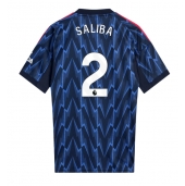 Arsenal William Saliba #2 Udebanetrøje 2025-26 Kort ærmer