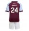Aston Villa Amadou Onana #24 Hjemmebanetrøje Børn 2025-26 Kort ærmer (+ bukser)