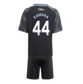 Aston Villa Boubacar Kamara #44 Udebanetrøje Børn 2025-26 Kort ærmer (+ bukser)