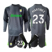 Aston Villa Emiliano Martinez #23 Målmand Hjemmebanetrøje Børn 2025-26 Lange ærmer (+ bukser)