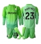 Aston Villa Emiliano Martinez #23 Målmand Udebanetrøje Børn 2025-26 Lange ærmer (+ bukser)