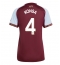 Aston Villa Ezri Konsa #4 Hjemmebanetrøje Dame 2025-26 Kort ærmer