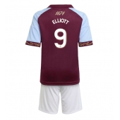 Aston Villa Harvey Elliott #9 Hjemmebanetrøje Børn 2025-26 Kort ærmer (+ bukser)