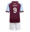 Aston Villa Harvey Elliott #9 Hjemmebanetrøje Børn 2025-26 Kort ærmer (+ bukser)