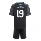 Aston Villa Jadon Sancho #19 Udebanetrøje Børn 2025-26 Kort ærmer (+ bukser)
