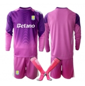 Aston Villa Målmand Tredje trøje Børn 2025-26 Lange ærmer (+ bukser)