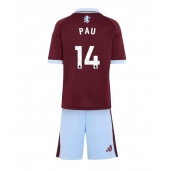 Aston Villa Pau Torres #14 Hjemmebanetrøje Børn 2026-27 Kort ærmer (+ bukser)