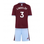 Aston Villa Victor Lindelof #3 Hjemmebanetrøje Børn 2026-27 Kort ærmer (+ bukser)