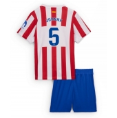 Atletico Madrid Johnny Cardoso #5 Hjemmebanetrøje Børn 2025-26 Kort ærmer (+ bukser)