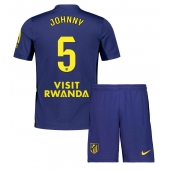 Atletico Madrid Johnny Cardoso #5 Udebanetrøje Børn 2025-26 Kort ærmer (+ bukser)