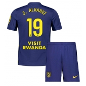 Atletico Madrid Julian Alvarez #19 Udebanetrøje Børn 2025-26 Kort ærmer (+ bukser)