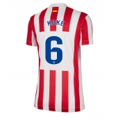 Atletico Madrid Koke #6 Hjemmebanetrøje Dame 2025-26 Kort ærmer