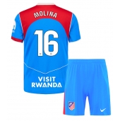 Atletico Madrid Nahuel Molina #16 Tredje trøje Børn 2025-26 Kort ærmer (+ bukser)