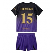 Barcelona Andreas Christensen #15 Udebanetrøje Børn 2026-27 Kort ærmer (+ bukser)