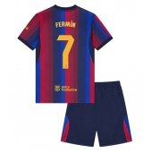 Barcelona Fermin Lopez #7 Hjemmebanetrøje Børn 2026-27 Kort ærmer (+ bukser)