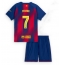Barcelona Ferran Torres #7 Hjemmebanetrøje Børn 2025-26 Kort ærmer (+ bukser)