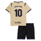 Barcelona Lamine Yamal #10 Udebanetrøje Børn 2025-26 Kort ærmer (+ bukser)
