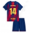 Barcelona Marcus Rashford #14 Hjemmebanetrøje Børn 2025-26 Kort ærmer (+ bukser)