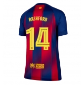 Barcelona Marcus Rashford #14 Hjemmebanetrøje Dame 2025-26 Kort ærmer