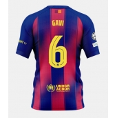 Barcelona Paez Gavi #6 Hjemmebanetrøje 2025-26 Kort ærmer