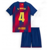 Barcelona Ronald Araujo #4 Hjemmebanetrøje Børn 2025-26 Kort ærmer (+ bukser)