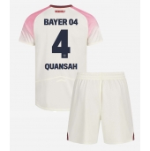 Bayer Leverkusen Jarell Quansah #4 Udebanetrøje Børn 2025-26 Kort ærmer (+ bukser)