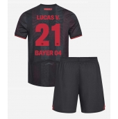 Bayer Leverkusen Lucas Vazquez #21 Hjemmebanetrøje Børn 2025-26 Kort ærmer (+ bukser)