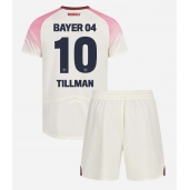 Bayer Leverkusen Malik Tillman #10 Udebanetrøje Børn 2025-26 Kort ærmer (+ bukser)