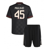 Bayern Munich Aleksandar Pavlovic #45 Tredje trøje Børn 2025-26 Kort ærmer (+ bukser)