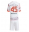Bayern Munich Aleksandar Pavlovic #45 Udebanetrøje Børn 2025-26 Kort ærmer (+ bukser)