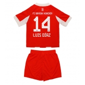 Bayern Munich Luis Diaz #14 Hjemmebanetrøje Børn 2025-26 Kort ærmer (+ bukser)