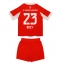 Bayern Munich Sacha Boey #23 Hjemmebanetrøje Børn 2025-26 Kort ærmer (+ bukser)