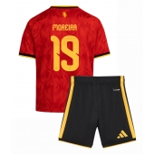 Belgien Diego Moreira #19 Hjemmebanetrøje Børn VM 2026 Kort ærmer (+ bukser)