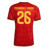 Belgien Matias Fernandez-Pardo #26 Hjemmebanetrøje VM 2026 Kort ærmer