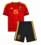 Belgien Nathan Ngoy #25 Hjemmebanetrøje Børn VM 2026 Kort ærmer (+ bukser)