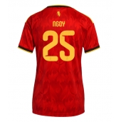 Belgien Nathan Ngoy #25 Hjemmebanetrøje Dame VM 2026 Kort ærmer
