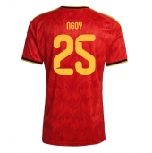 Belgien Nathan Ngoy #25 Hjemmebanetrøje VM 2026 Kort ærmer