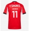 Benfica Dodi Lukebakio #11 Hjemmebanetrøje 2025-26 Kort ærmer