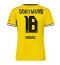 Borussia Dortmund Ethan Nwaneri #18 Hjemmebanetrøje Dame 2026-27 Kort ærmer