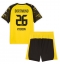 Borussia Dortmund Julian Ryerson #26 Hjemmebanetrøje Børn 2025-26 Kort ærmer (+ bukser)