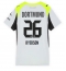 Borussia Dortmund Julian Ryerson #26 Udebanetrøje Dame 2025-26 Kort ærmer