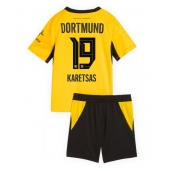 Borussia Dortmund Konstantinos Karetsas #19 Hjemmebanetrøje Børn 2026-27 Kort ærmer (+ bukser)