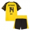 Borussia Dortmund Maximilian Beier #14 Hjemmebanetrøje Børn 2025-26 Kort ærmer (+ bukser)