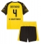 Borussia Dortmund Nico Schlotterbeck #4 Hjemmebanetrøje Børn 2025-26 Kort ærmer (+ bukser)