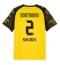 Borussia Dortmund Yan Couto #2 Hjemmebanetrøje 2025-26 Kort ærmer