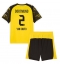 Borussia Dortmund Yan Couto #2 Hjemmebanetrøje Børn 2025-26 Kort ærmer (+ bukser)