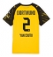 Borussia Dortmund Yan Couto #2 Hjemmebanetrøje Dame 2025-26 Kort ærmer